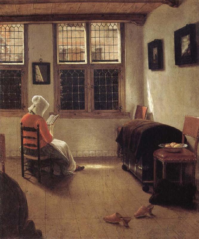 Pieter Janssens Elinga Woman Reading Sweden oil painting art